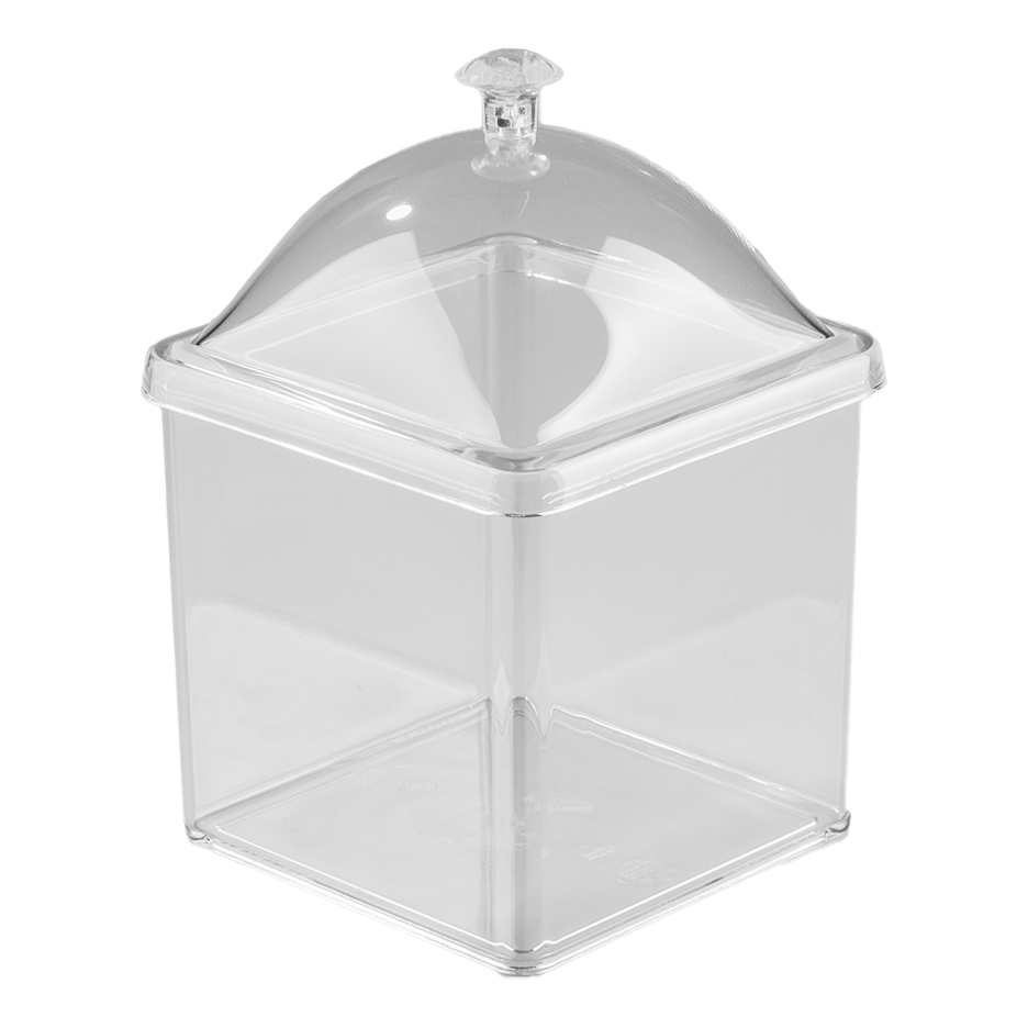 Polikarbon Kapak-15x15cm Waffle Sos Kabı Kapağı - Görsel 2